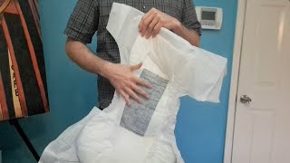 InControl BeDry Ultra Premium NIGHT adult diaper review super high capacity for heavy incontinence [upl. by El]