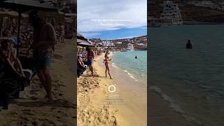 Myconian O beach resort Mykonos shorts mykonos greece beachresort luxuryresort luxurytravel [upl. by Etnauj]