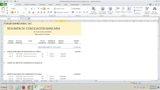 Curso Virtual Gratuito  Conciliación Bancaria en Excel [upl. by Aliahs]