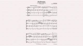 Faure Sicilienne  Flute Quartet Sheet Music [upl. by Arihsaj100]