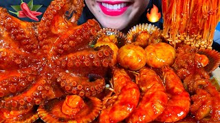 ASMR SPICY SEAFOOD BOIL makanan laut pedas 먹방 MUKBANG MASSIVE Eating Sounds [upl. by Athiste672]