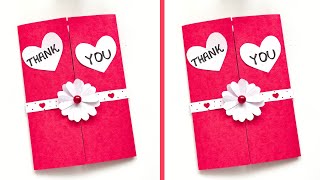 DIY Thank you card  Handmade Thank you Gift card making idea  Thank you Card Easy Ideas  DIY card [upl. by Oona292]