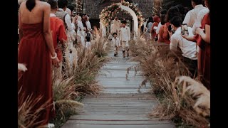 quotPampas Grassquot WEDDING DECOR INSPIRATION of Nysha amp Fariz by Elior Design [upl. by Zimmermann]