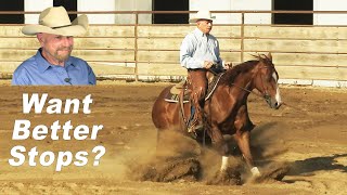 How To Improve Your Horse’s Stops  Reining Training and Cutting Horse Training [upl. by Line808]