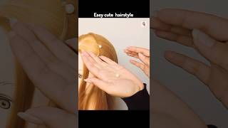 Easy pearl hairstyle for medium and long hair hairstyle hair hairtutorial shorts explorepage [upl. by Haram]