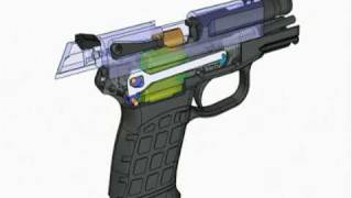 Animation of Kel Tec PF 9 Pistol Function [upl. by Ahselyt597]