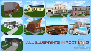 All House Blueprints in Rocitizens Speed Tour in ONE VIDEO [upl. by Phaedra596]