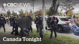 Several arrested after violent clashes outside of Hindu temples in BC and Ontario  Canada Tonight [upl. by Kahaleel730]