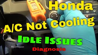 Honda AC Not Cooling and Engine Idle Fluctuations Troubleshooting [upl. by Inavoj]