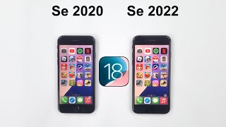 iOS 18 Comparison  iPhone SE 2020 vs iPhone SE 2022 Speed Test [upl. by Elyssa]