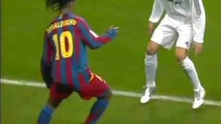 Ronaldinho vs Real Madrid 2005 2006 [upl. by Hsizan]