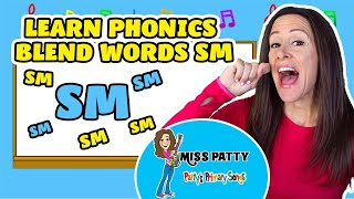 Learn Phonics Song for Children Blends Songs Letter Sm  Consonant Song for Kids by Patty Shukla [upl. by Lerak]