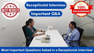 Receptionist Interview in Hindi  Receptionist interview questions and answers [upl. by Yole]