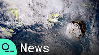 Volcano Eruption Near Tonga Seen From Space [upl. by Ez418]