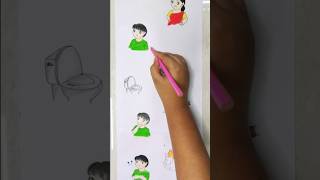 Bengali moms and ghost👻in paper folding art🩷cartooncomedyshortsartforyoubtsfunnydrawinglike [upl. by Aretina]