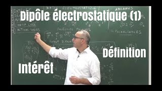 Dipôle électrostatique 13  intérêtdéfinitions [upl. by Hart]