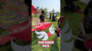 Layangan Mini Ram Raman Bocil layangan [upl. by Adnilema]