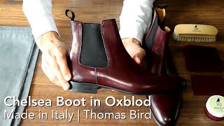 Chelsea Boots  Oxblood  Made in Italy  Thomas Bird [upl. by Einhoj813]