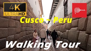 🇵🇪 Historic CUSCO  Walking Tour  Peru [upl. by Etnad588]