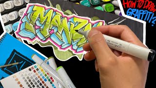 HOW TO DRAW GRAFFITI FOR BEGINNERS 2020 [upl. by Ashatan343]