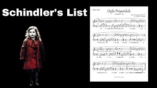 Red Coat Girl Song  Schindlers List  OYFN Pripetshik  Piano Tutorial amp Sheet Music [upl. by Weidar599]