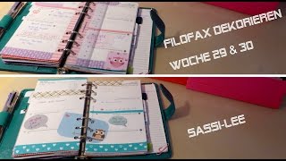 ✏ FILOFAX DEKORIEREN  Woche 29 amp 30  Sassilee [upl. by Melody55]