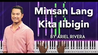 Minsan Lang Kita Iibigin by Ariel Rivera piano cover  sheet music amp lyrics [upl. by Maya]