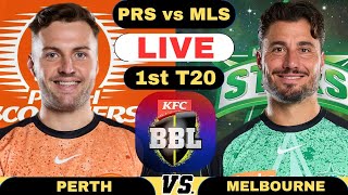 Live Perth Scorchers vs Melbourne Stars 1st Match  PRS vs MLS Live score and Commentary 2024 [upl. by Aliekat958]