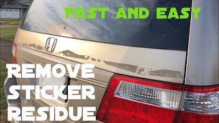 How to remove sticker or tape residue off your car [upl. by Sulienroc320]