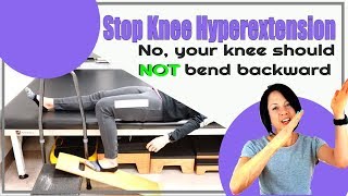 Exercise after stroke Stop Knee Hyperextension [upl. by Critta87]