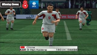 COPA ASIA Y OCEANIA  CHINA VS ARABIA TORNEO WINNING ELEVEN 8 ONLINE [upl. by Annalee]