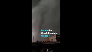 Inside the Czech Republic tornado [upl. by Neerom]