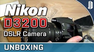 Nikon D3200 DSLR and Nikkor DX 18105mm VR Lens Unboxing  Overview [upl. by Atlee956]