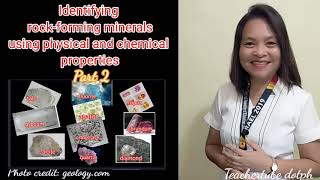 IDENTIFYING ROCKFORMING MINERALS VIDEO LESSON DURING PANDEMIC BY El CatTV [upl. by Siahc]