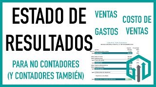 Estado de resultados paso a paso en excel para principiantes ✅ [upl. by Janey]