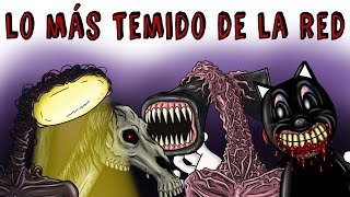 TOP 5 CREEPYPASTA FEMENINOS JUDGE ANGELS LULÚ ZERO VAILLY EVANS CLOCKWORK  Draw My Life [upl. by Jallier109]