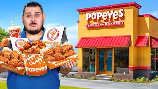 We ate the ENTIRE Popeyes Menu [upl. by Jacinta]