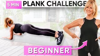 5Minute Plank Challenge To Burn Belly Fat Fast  BEGINNERS [upl. by Haelahk81]