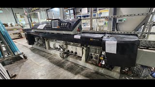 USED GLASTON BAVELLONI HIYON POLISHINGMITERING MACHINE [upl. by Ihcelek]