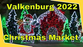 Valkenburg cave Christmas Market 2022 4K [upl. by Ylenats]