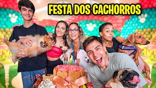 FIZ UMA FESTA DE ANIVERSÁRIO PARA OS MEUS CACHORROS [upl. by Etheline125]