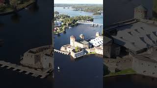 Olavinlinna Castle Finland finland olavinlinna savonlinna castle drone dji europe [upl. by Fritts]