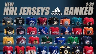 New NHL Adidas Jerseys Ranked 131Home [upl. by Aalst]