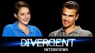 DIVERGENT Interviews Shailene Woodley amp Theo James​​​  Charisma Star​​​ [upl. by Travis]