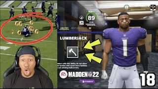 LUMBERJACK ABILITY UPDATE HIT STICK FUMBLES Madden 22 Franchise Career Mode Ep18 [upl. by Anamuj]