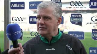 Kevin McStay and Pádraic Joyces reactions to Mayos league final win over Galway [upl. by Vtarj798]