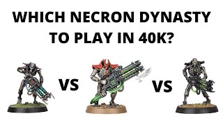 Which Necron Dynasty to Play in Warhammer 40K  Necrons Army Tactics [upl. by Levison131]