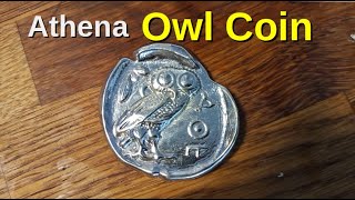 Ancient Greek Athena Owl Coin [upl. by Reisman]