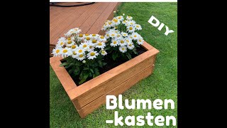 Blumenkasten Blumenkübel DIY aus Resten für den Garten [upl. by Delcine]