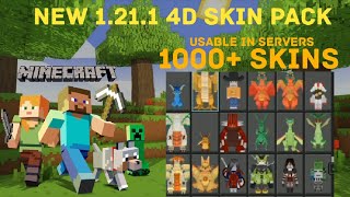 New 1211 4D Skin Pack🔥🔥  New lastest version skinpack with 1000 skins Minecraft mcpe [upl. by Nomis602]